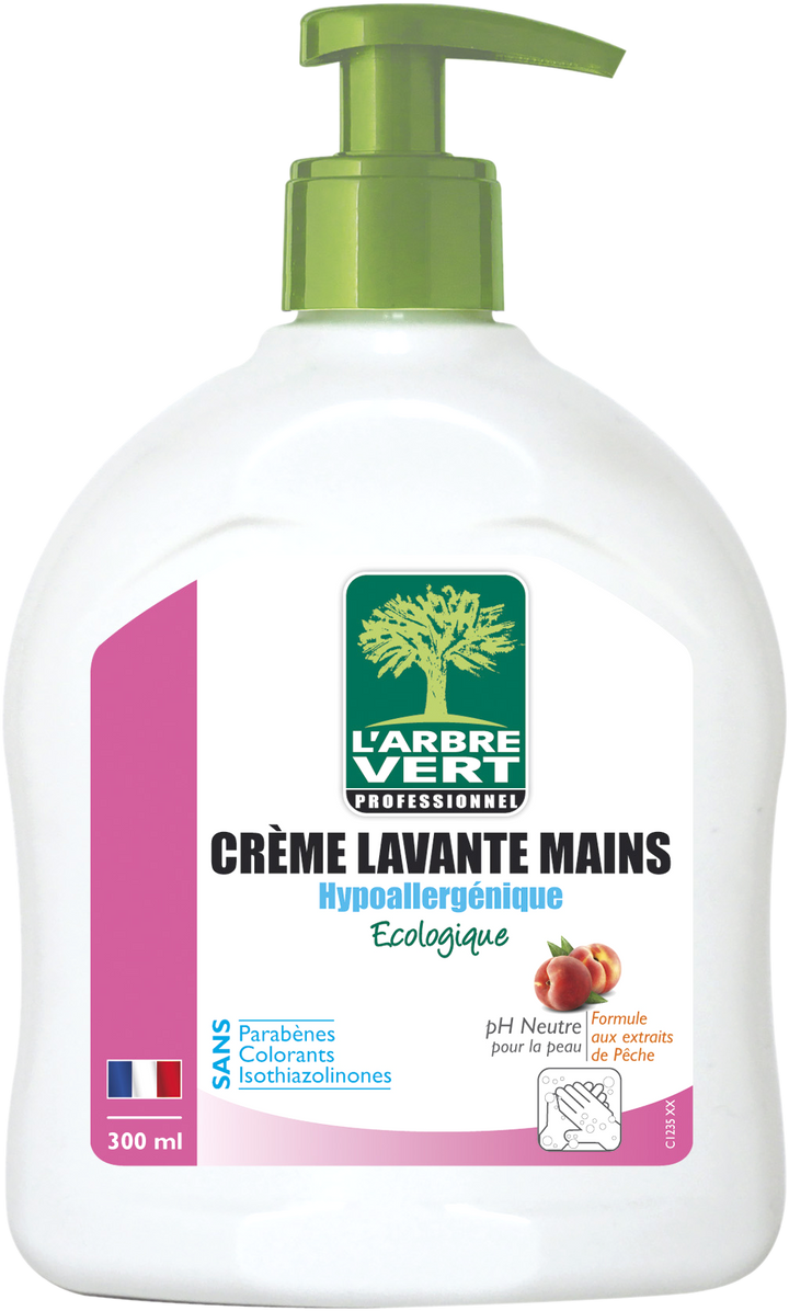 Crème lavante mains 300ml - hypoallergénique ecolabel