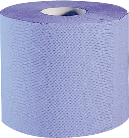 Bobine essuyage 970 feuilles 2 plis bleu - lot de 2