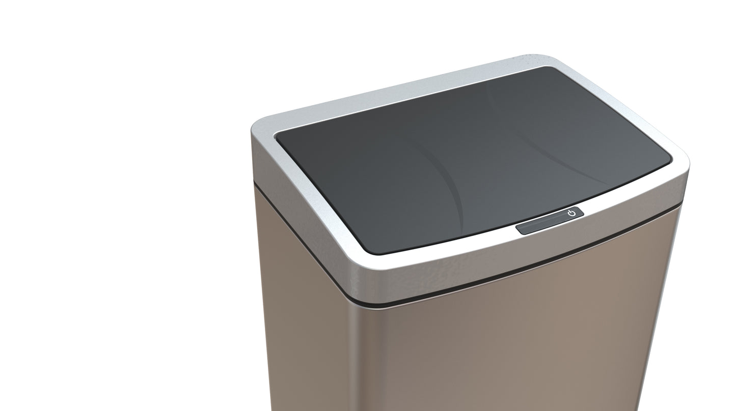 Poubelle automatique 60l - ouverture sans contact Q-connect