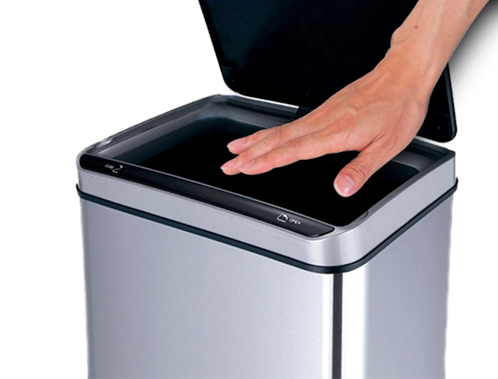 Poubelle automatique 80l - ouverture sans contact Q-connect