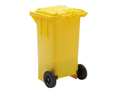 Poubelle de tri sélectif 100l - plastique jaune