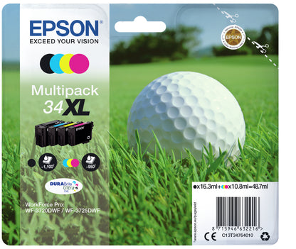 Cartouche d'encre Epson 34xl multipack - rendement élevé