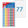 Pastilles adhésives 8 mm couleurs assorties- sachet de 385
