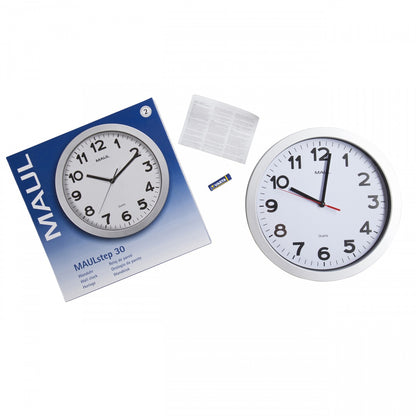 Horloge murale maulstep 30 arougent