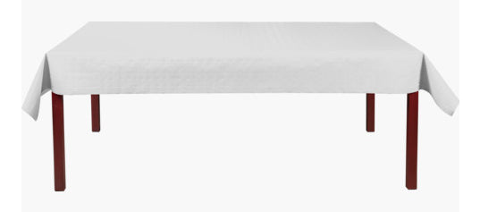 Nappe damassee 118cm rl50m blanc