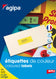 Etiquettes 70x35 vert fluo- boite de 2400
