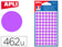 Pastilles adhésives 8 mm  violet -sachet de 462