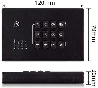 Boîtier Disque Dur 2,5" Crypté - USB 3.2 Gen 1