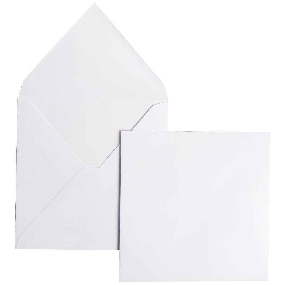 Cartes blanches  160x160mm - paquet de 25