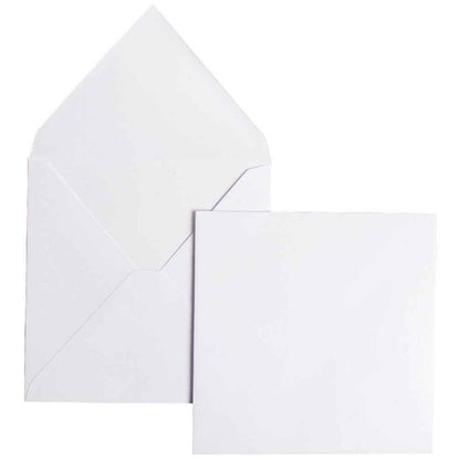 Cartes blanches  160x160mm - paquet de 25