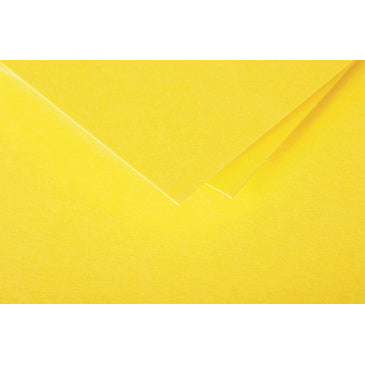Enveloppes Pollen carrées 140x140 mm - jaune soleil, 120 g/m²