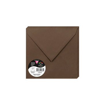 Enveloppes Pollen carrées 165x165 mm - papier 120 g/m²- taupe