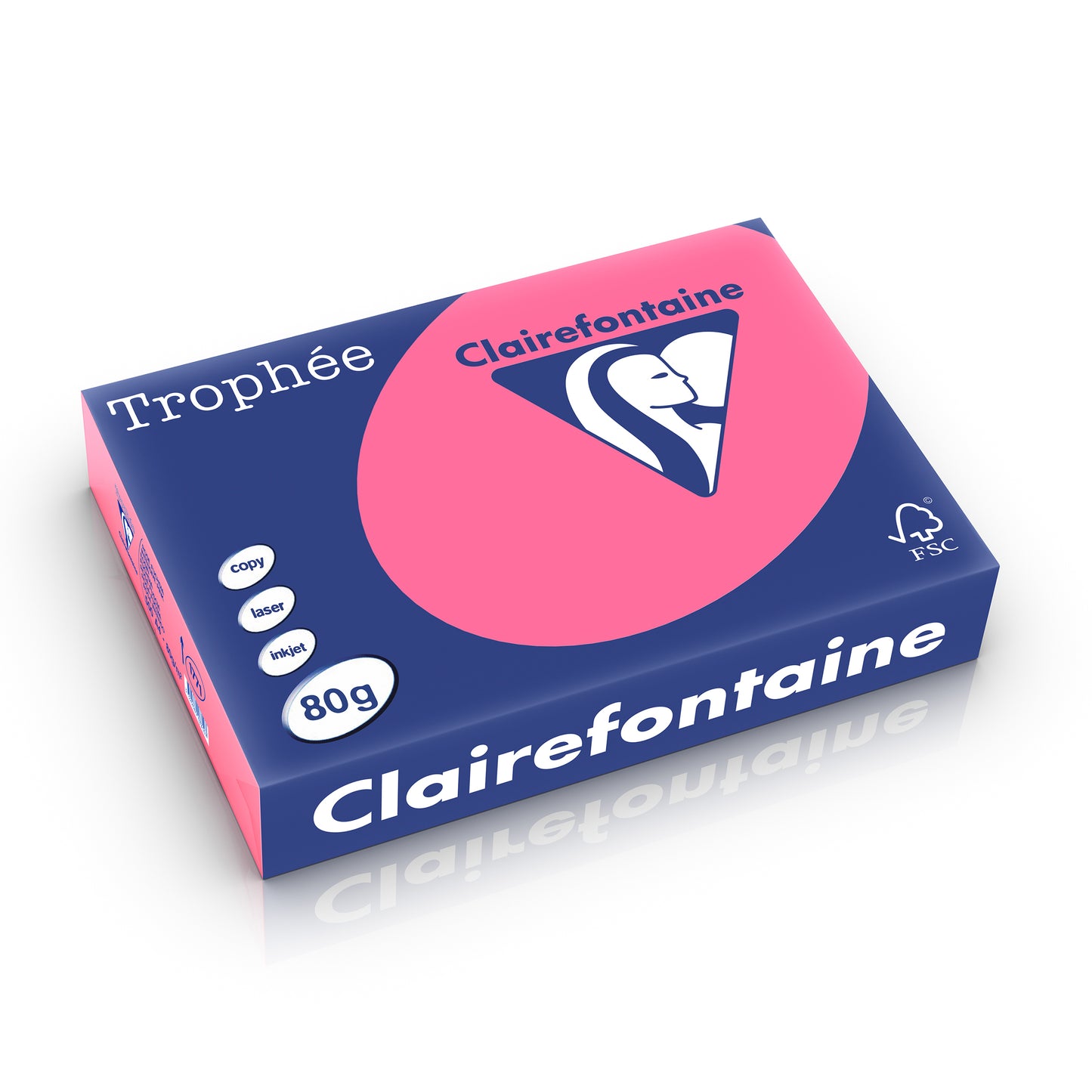 Papier a4 Trophée fuchsia 80g - 500 feuilles sans bourrage