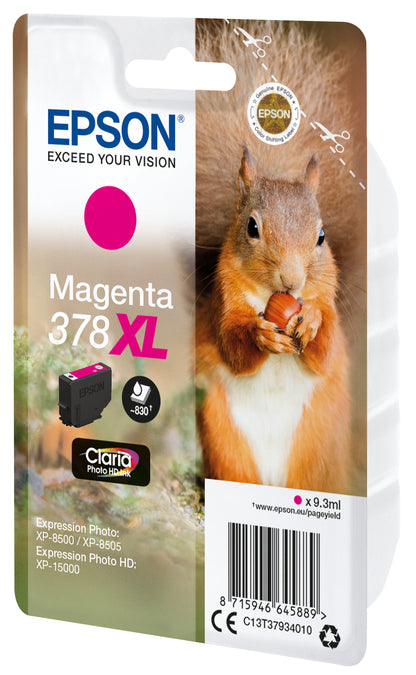Cartouche d'encre Epson magenta 378xl - rendement élevé