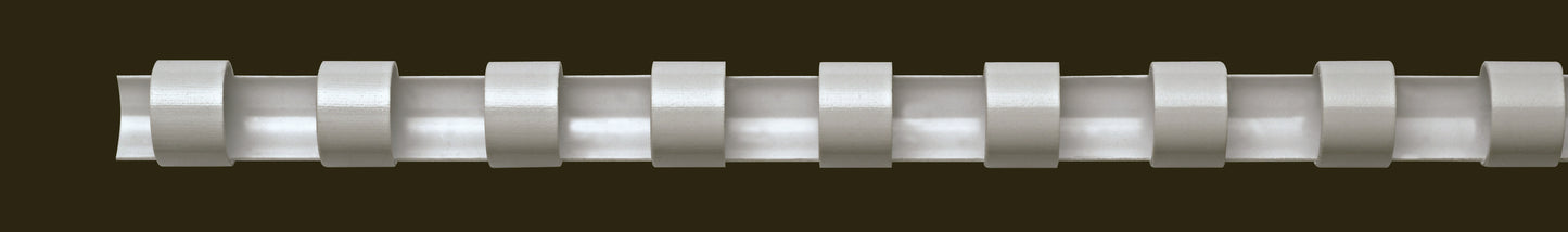 Baguette de reliure 38mm - blanc- boite de 50