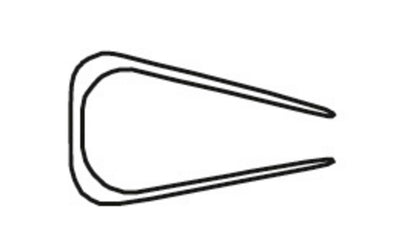Baguette à relier 6 mm -noir-boîte de 25