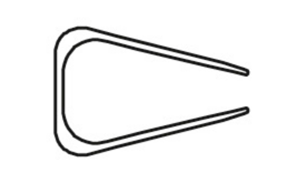 Baguette de reliure 9mm - noir -boite de 25