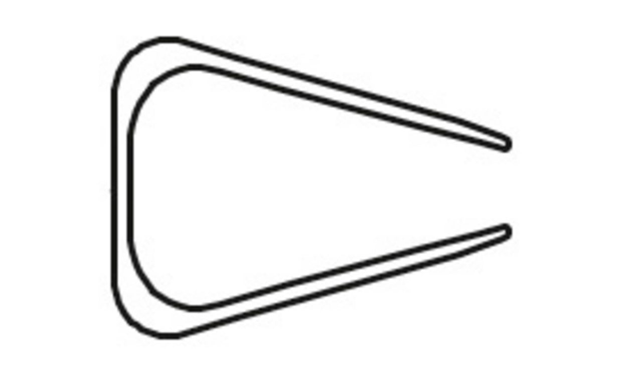 Baguette de reliure 12mm - noir-boite de 25