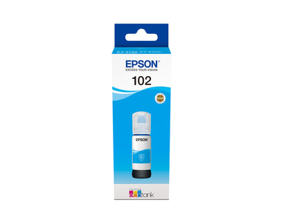 Cartouche d'encre Epson cyan t102 - 70 ml pour ecotank