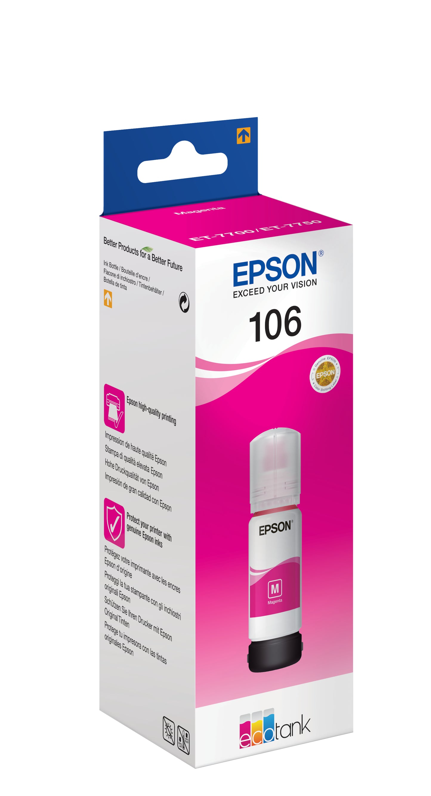 Cartouche d'encre epson t106 magenta 70 ml - haute qualité