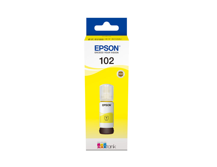Cartouche d'encre Epson jaune t102 - 70 ml pour ecotank
