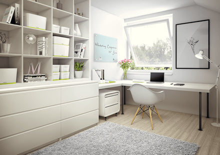 Boîte de Rangement MyBox - Design Empilable et Résistant - Blanc/Vert