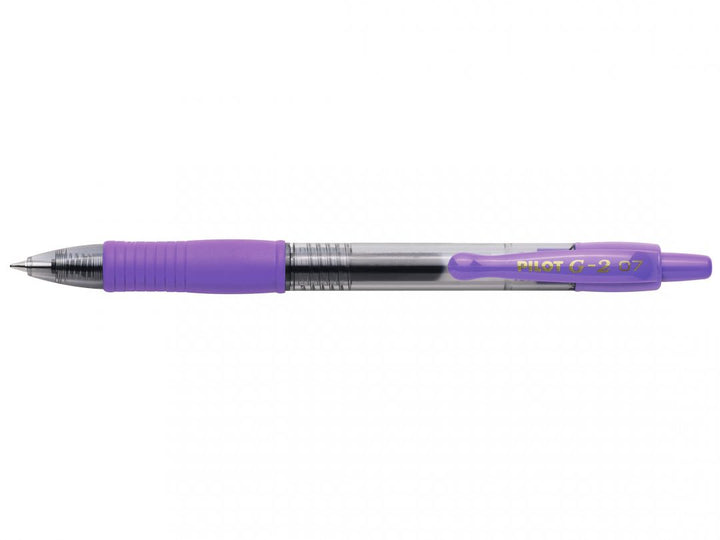 Stylo roller pilot g2  0.7 violet - écriture fluide et precise