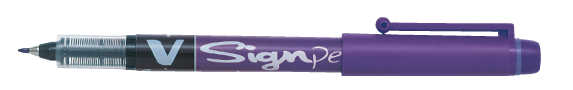 Feutre d'écriture vsign violet - précision et fluidité