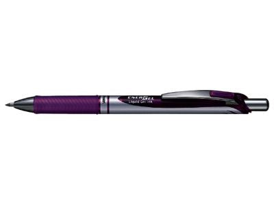 Stylo roller rétractable energel  0.7 mm - encre violette séchage rapide