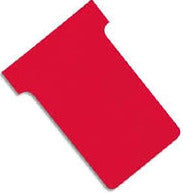 Fiche T, indice 2 / 60 mm, 170 g/m2 étui de 100-rouge