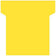 Fiche T, indice 2 / 60 mm, 170 g/m2 étui de 100-jaune