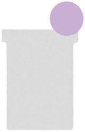 Fiches t indice 2 violet - perforées pour classement