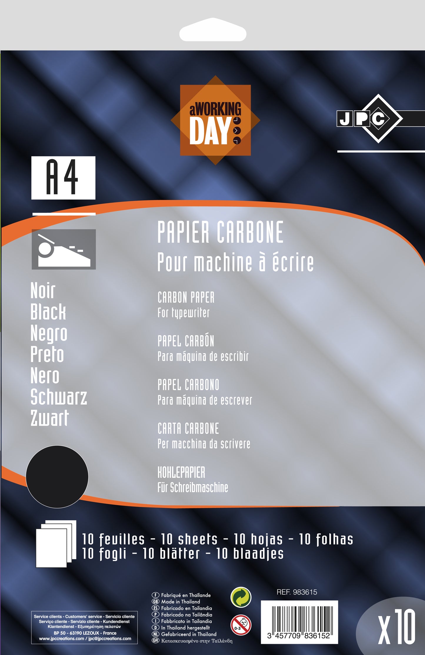 Papier carbone a4 - duplication machine à écrire