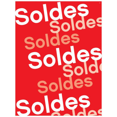 Affiche soldes 60x80 cm - visibilité maximale