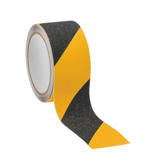 Bande Rugueuse Sécurité 5m x 50mm Noir/Jaune