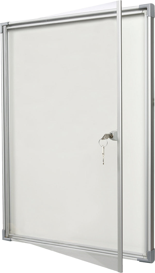 Vitrine d'affichage extra plate,  fond métal, 9 feuilles A4, pour l'intérieur