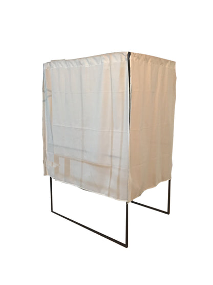 Isoloir électoral pmr - rideaux ignifugés 100x130x200 cm