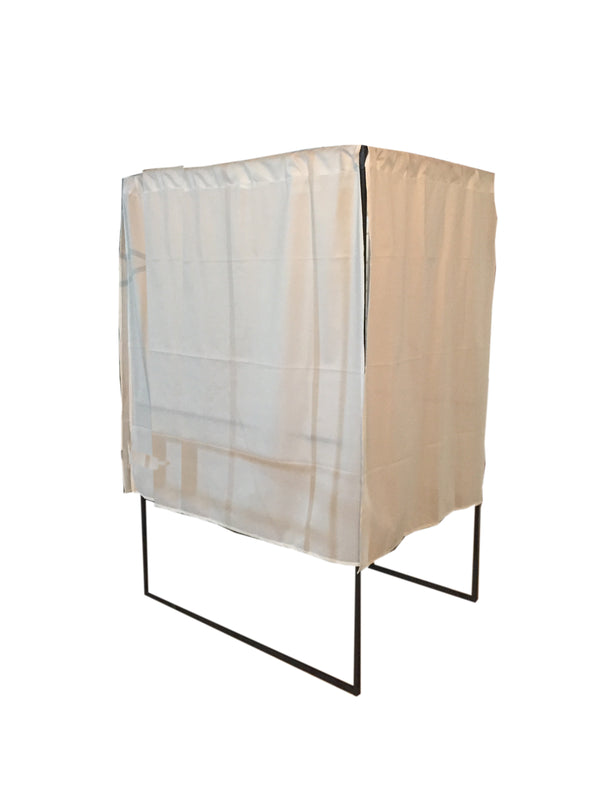 Isoloir électoral pmr - rideaux ignifugés 100x130x200 cm