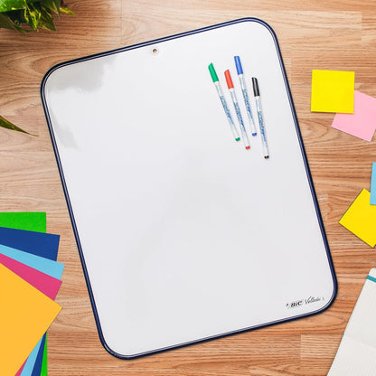 Tableau blanc double face 44x55 cm - effaçable à sec