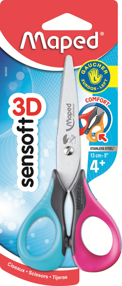 Ciseaux bout rond pour gaucher - 13 cm