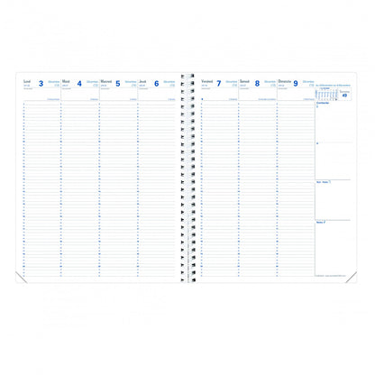 Agenda hebdomadaire Eurequart Impala XXL* Noir