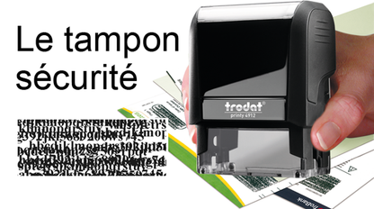Tampon sécurité x-print - encrage automatique