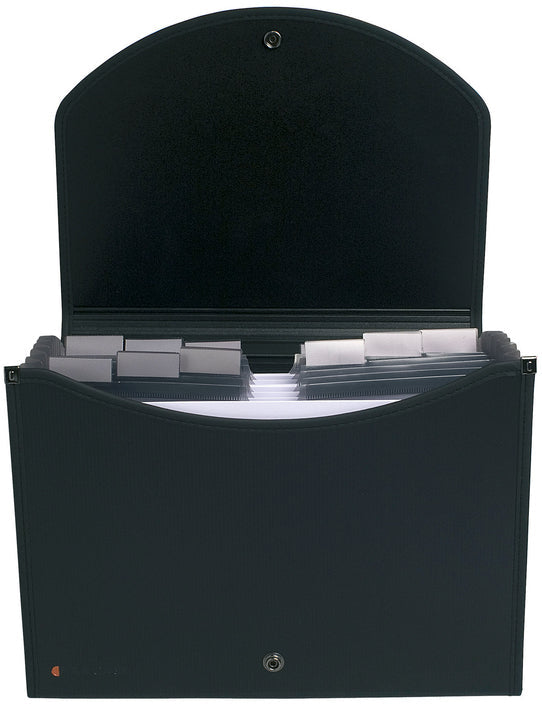 Trieur Valisette Exacase 13 Compartiments Noir - EXACOMPTA