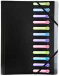 Trieur 12 compartiments noir - organisation optimale - 24x32 cm