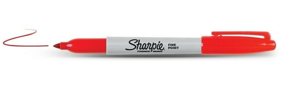 Marqueur permanent Sharpie pointe fine - rouge