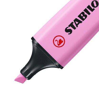 Surligneur Stabilo boss pastel mauve givré - pointe biseautée