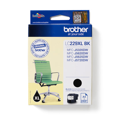 Cartouche d'encre Brother noire LC229xlbk - haut rendement 2400 pages