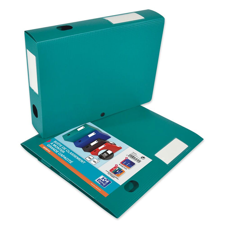 Boite Classement Memphis dos de 60mm a plat vert