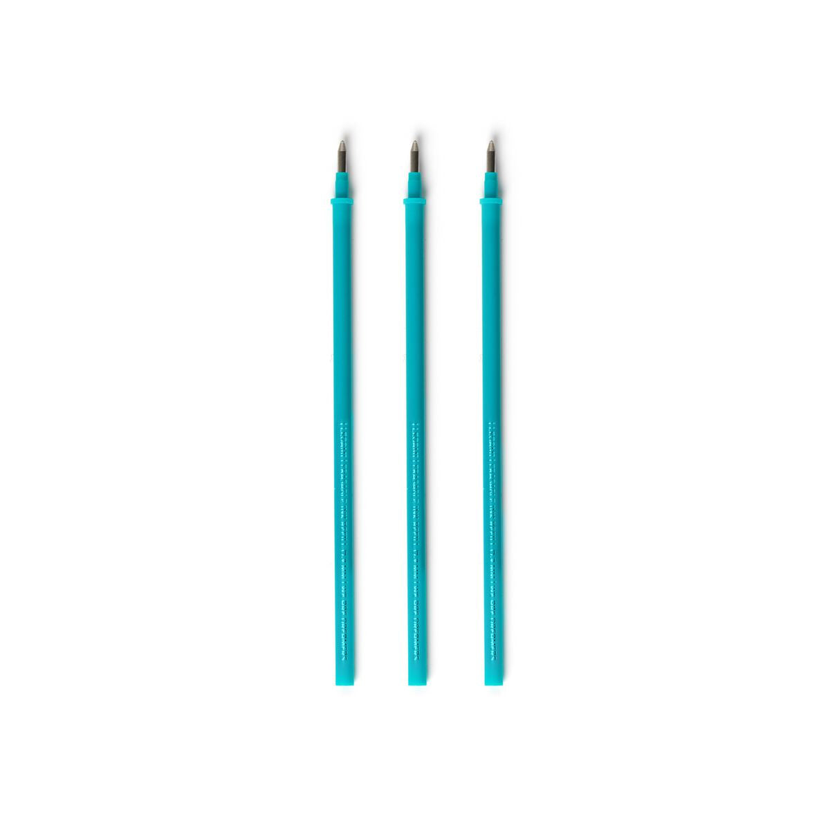 Recharges legami  stylo effaçable - pointe 0,7 mm, turquoise  lot de 3