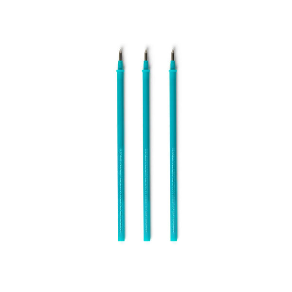Recharges legami  stylo effaçable - pointe 0,7 mm, turquoise  lot de 3
